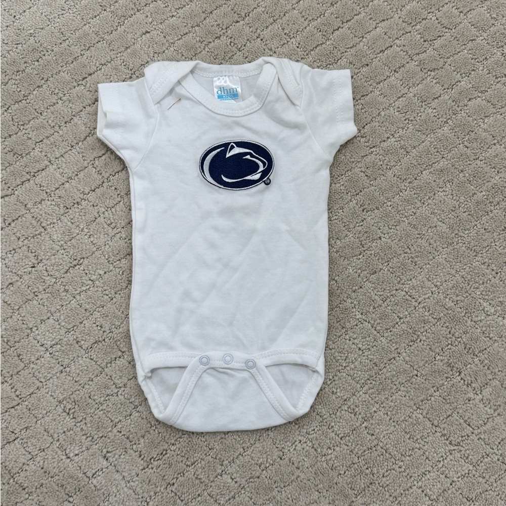 Penn State Nittany Lions White Kids One Piece Bodysuit
